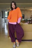 Cooper Needlecord Quirky Cocoon Pant Beetroot  /14 =